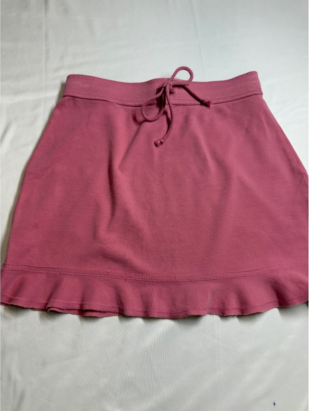 Express Pink Cotton Blend Ruffled Hem Mini Skirt Size XS